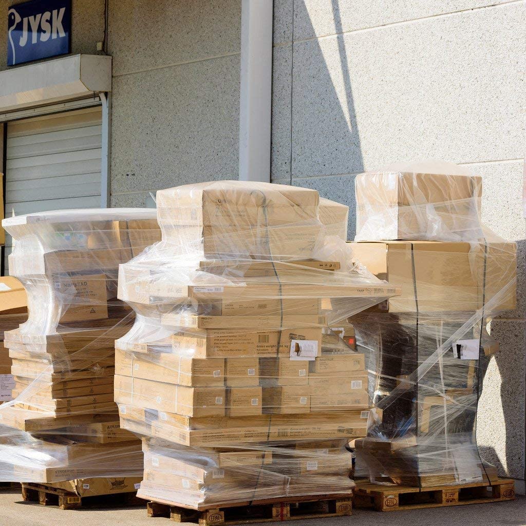 4 Rolls Shrink Wrap 1500 FT - 18" - Gauge 80 CLEAR High Performance Stretch