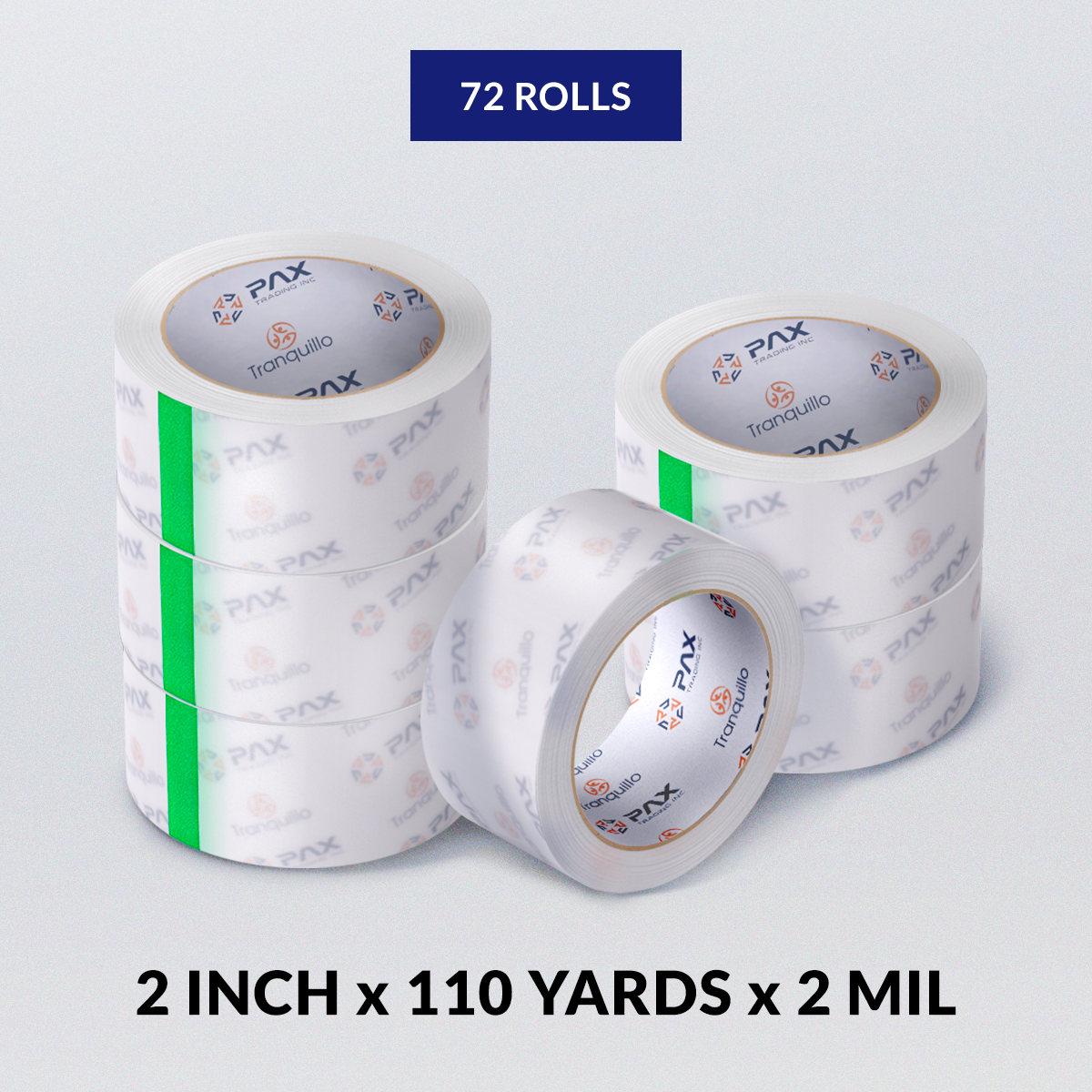 72 clear tape rolls 110 yards Wholesale Price
