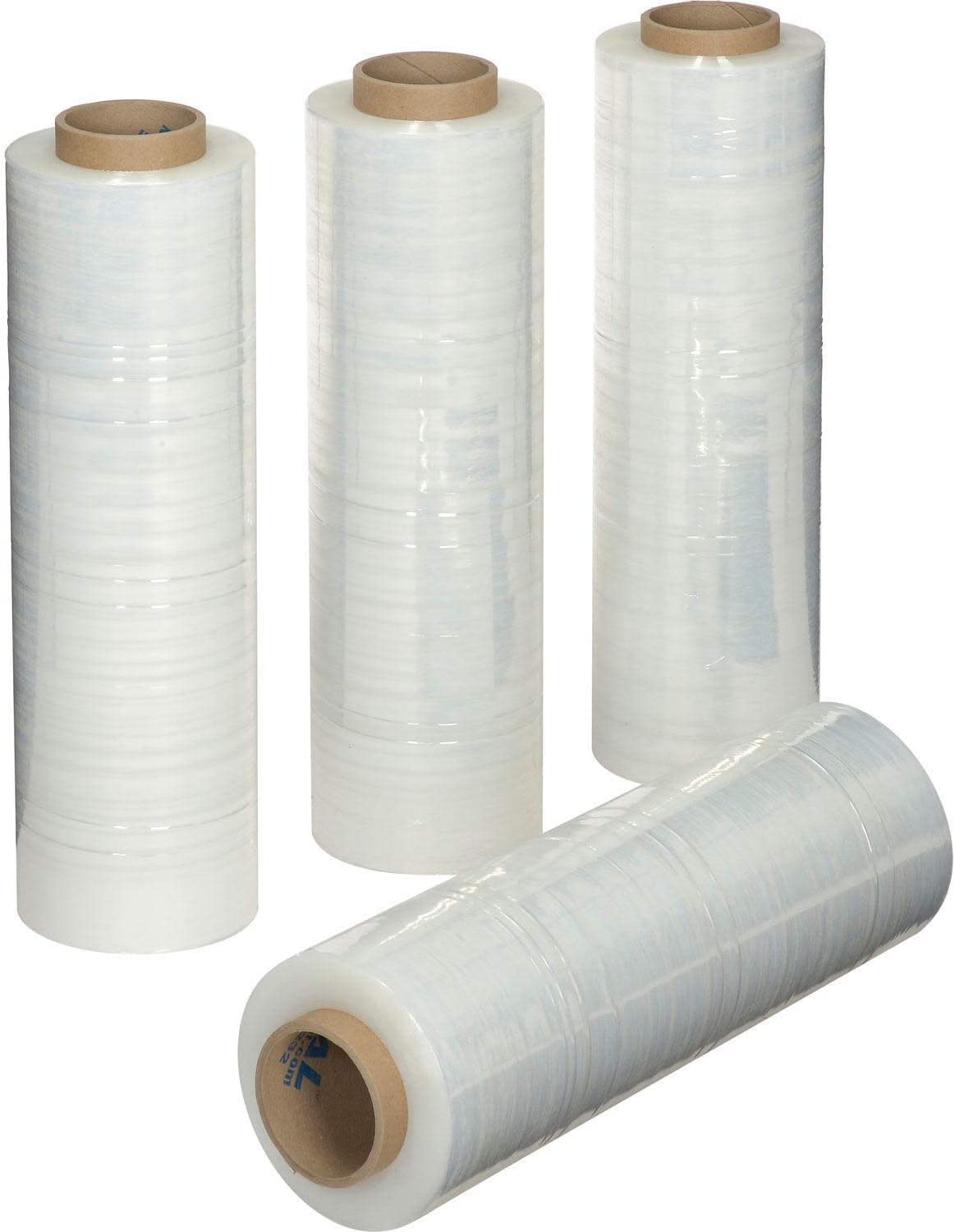 4 Rolls Shrink Wrap 1500 FT - 18" - Gauge 80 CLEAR High Performance Stretch